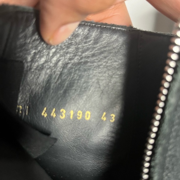 SAINT LAURENT MEN’S WYATT SUEDE HARNESS BOOTS - Picture 4 of 5